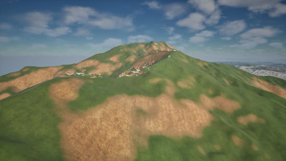 The green Avila ridge rising above the Caracas valley